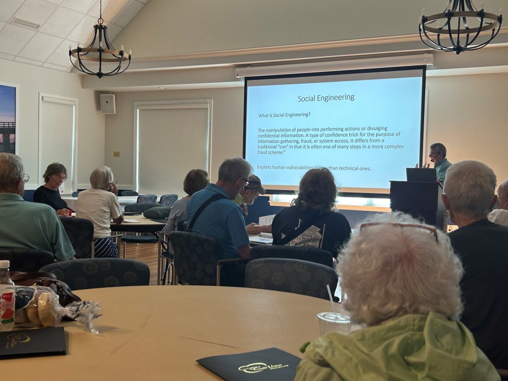 Cybersecurity seminar at Weymouth Elder Services